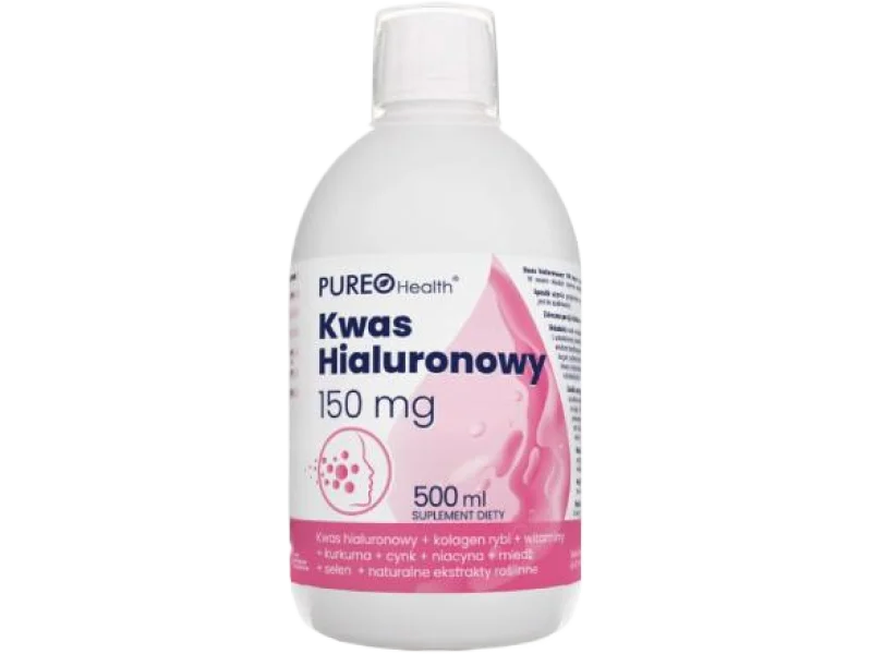 PUREO Health Kwas hialuronowy 150mg, płyn, 150 mg