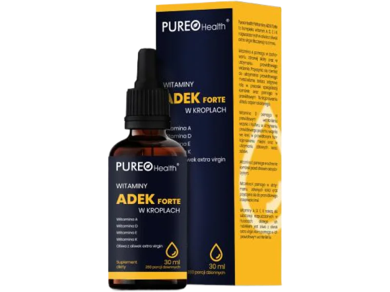 PUREO HEALTH Witamina ADEK Forte, krople
