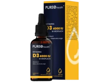 Zdjęcie produktu PUREO HEALTH Witamina D3 4000 IU, krople, 4000 IU