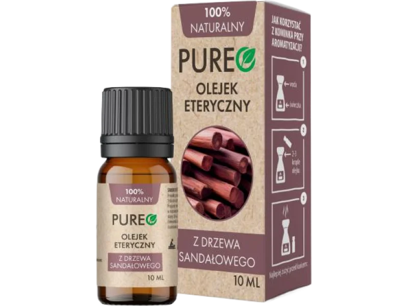 PUREO Naturalny olejek eteryczny z drzewa sandałowego