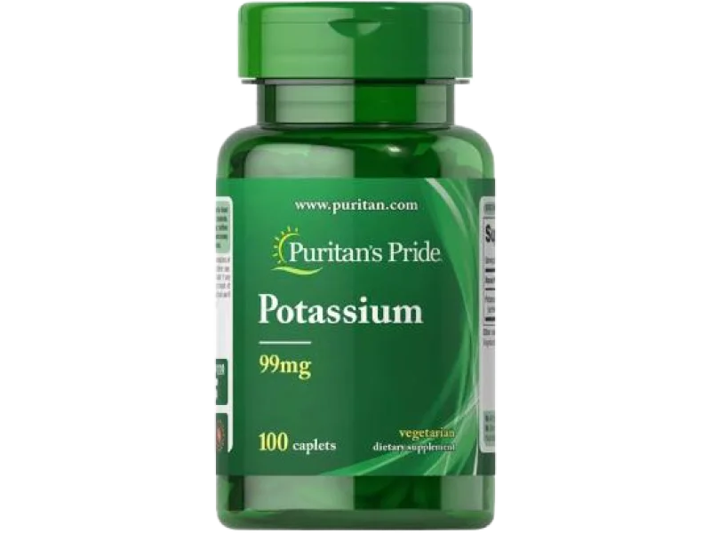 Puritan’s Pride Potassium, tabletki, 99 mg