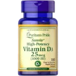 Puritan’s Pride Witamina D3 1000 IU, kapsułki miękkie, 25 µg