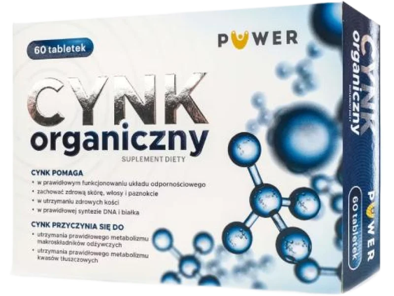 PUWER Cynk organiczny, tabletki, 15 mg