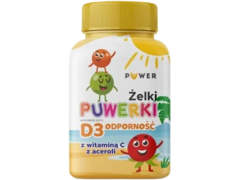 Zdjęcie produktu Puwerki D3 Odporność z witaminą C z aceroli, żelki