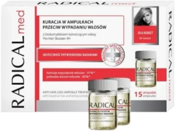 RADICAL MED Kuracja przeciw wypadaniu włosów dla kobiet, ampułki