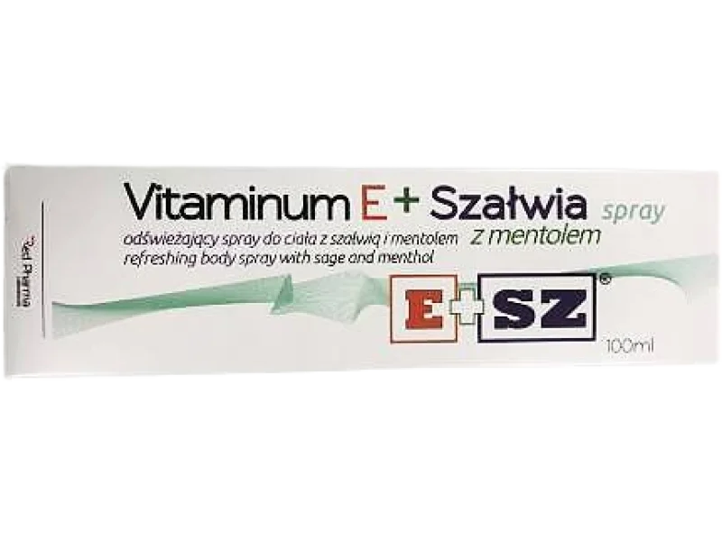 Red Pharma Vitaminum E + Szałwia z mentolem, spray