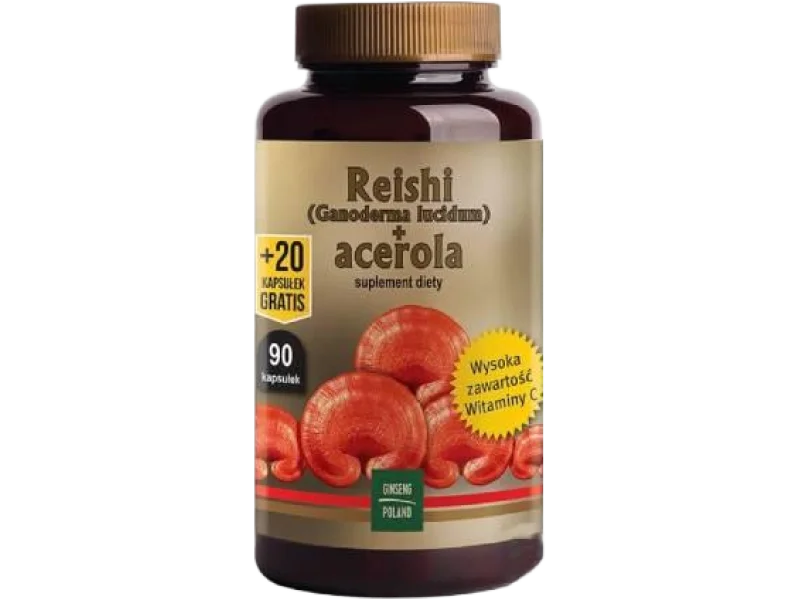 Reishi (Ganoderma lucidum) + Acerola, kapsułki