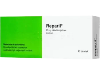 Zdjęcie produktu Reparil, tabletki dojelitowe, 20 mg