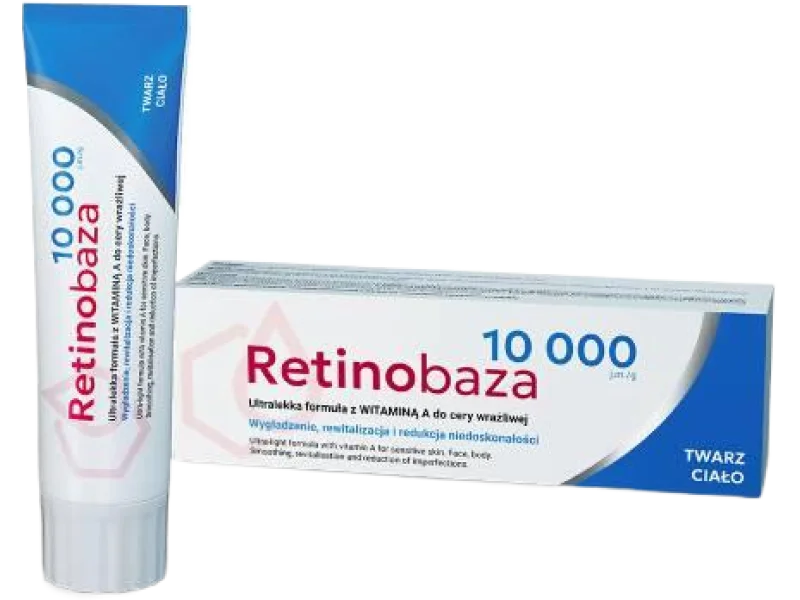 Retinobaza 10000 Ultralekka formuła z witaminą A do cery wrażliwej, krem