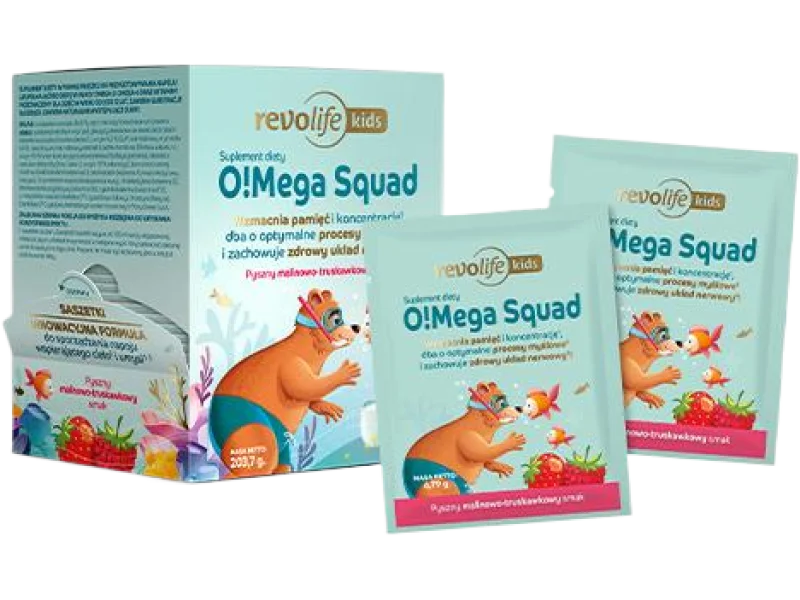 Revolife O!Mega Squad smak malinowo-truskawkowy, saszetki