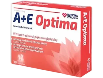 Zdjęcie produktu Rodzina Zdrowia A+E Optima, kapsułki, 750 mcg + 20 mg