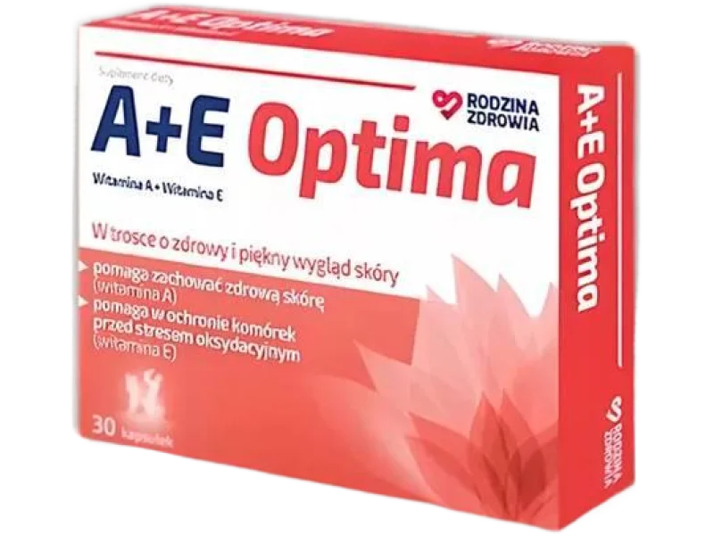 Rodzina Zdrowia A+E Optima, kapsułki, 750 mcg + 20 mg