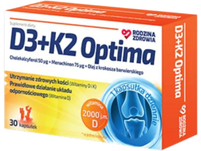 Rodzina Zdrowia D3+K2 Optima, kapsułki