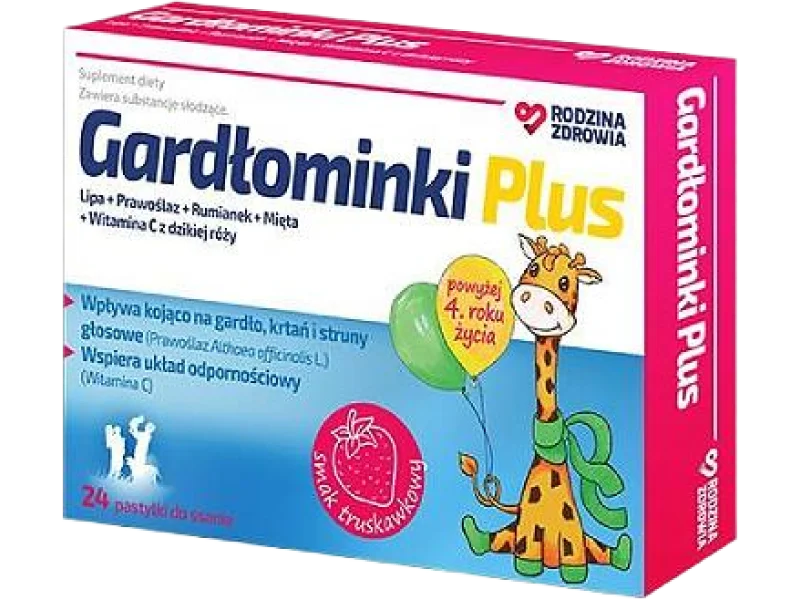 Rodzina Zdrowia Gardłominki Plus, pastylki do ssania