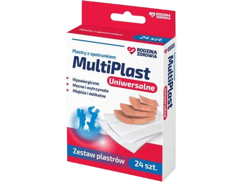 Rodzina Zdrowia MultiPlast plastry Uniwersalne zestaw