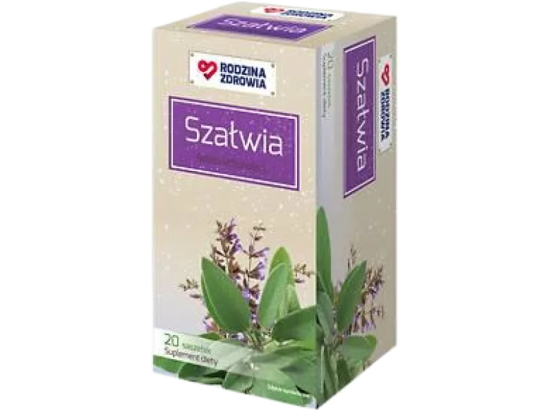 Rodzina Zdrowia Szałwia, zioła do zaparzania