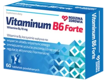 Zdjęcie produktu Rodzina Zdrowia Vitaminum B6 Forte, tabletki powlekane, 10 mg