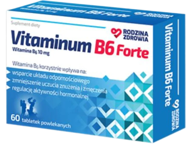 Rodzina Zdrowia Vitaminum B6 Forte, tabletki powlekane, 10 mg