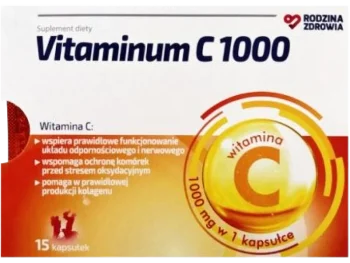 Zdjęcie produktu Rodzina Zdrowia Vitaminum C 1000, kapsułki, 1000 mg