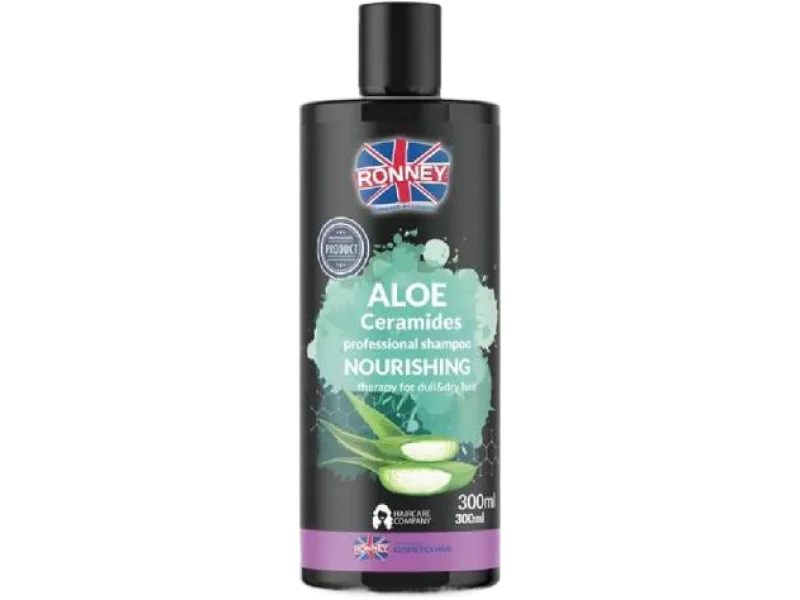 RONNEY Aloe Ceramides Odżywiający szampon do włosów matowych i suchych z aloesem i ceramidami