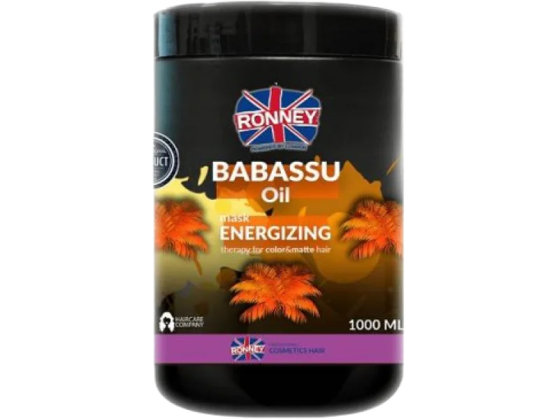 RONNEY Babassu Oil Energizing Therapy Maska energetyzująca do włosów farbowanych i pozbawionych blasku