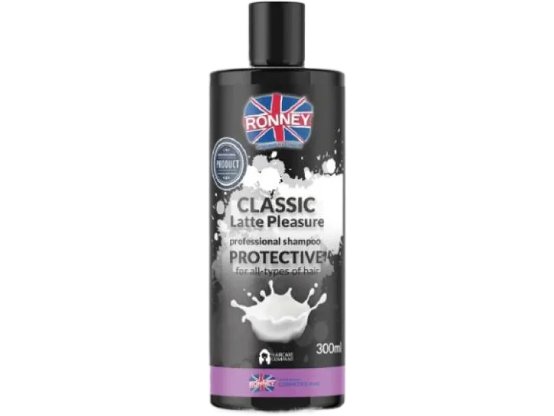 RONNEY Classic Latte Pleasure Ochronny szampon do wszystkich rodzajów włosów