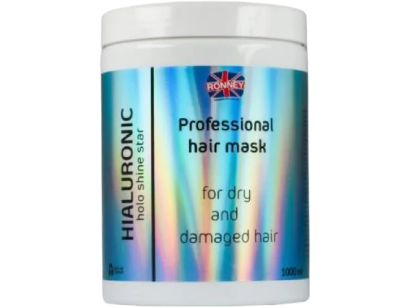 RONNEY Holo Shine Star Hialuronic Maska nawilżająca do włosów suchych i zniszczonych