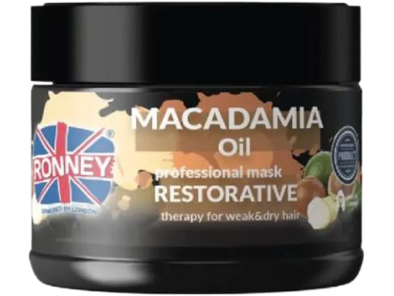 RONNEY Macadamia Oil Wzmacniająca maska z olejem makadamia do włosów suchych i osłabionych
