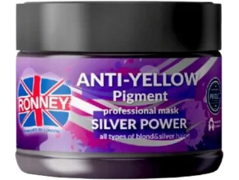 Zdjęcie produktu RONNEY Maska do włosów blond, rozjaśnionych i siwych NO YELLOW