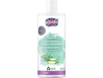RONNEY Professional Conditioner Nourshing Aloe Ceramides – Odżywka nawilżająca do włosów matowych i suchych – aloes