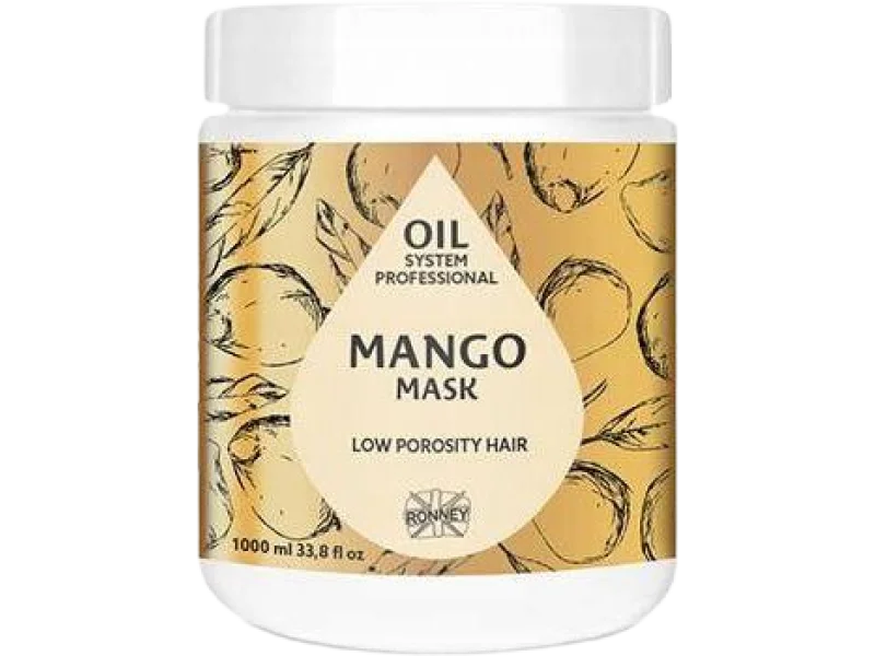 RONNEY Professional Oil System Low Porosity Hair – Maska do włosów niskoporowatych MANGO