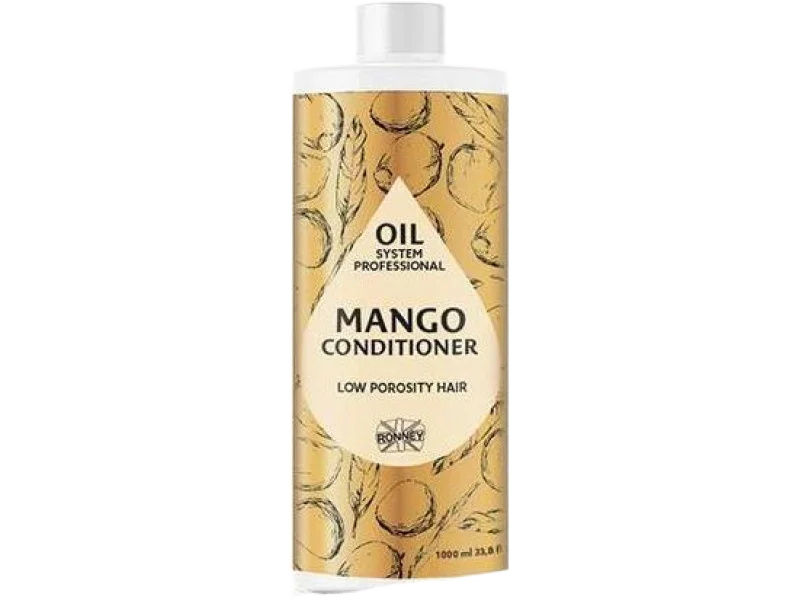 RONNEY Professional Oil System Low Porosity Hair – Odżywka do włosów niskoporowatych MANGO