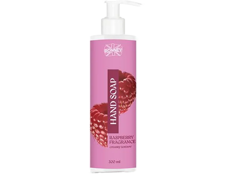RONNEY Raspberry Mydło do rąk Malina, płyn