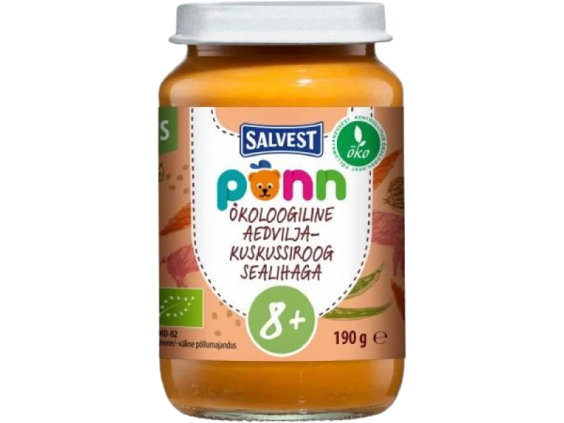 SALVEST PÕNN BIO Mięso wieprzowe z kuskusem i warzywami