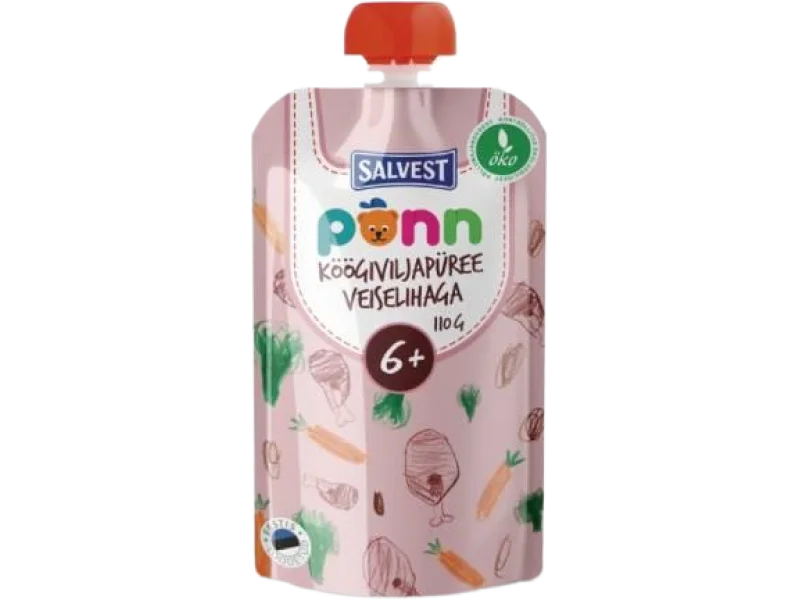 SALVEST PÕNN BIO Wołowina z puree warzywnym