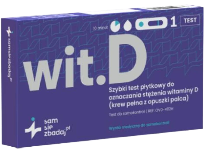 SAM SIĘ ZBADAJ Test Witamina D, test diagnostyczny