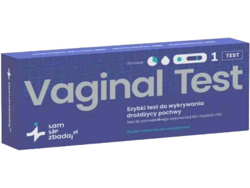 SAM SIĘ ZBADAJ Vaginal Test Szybki test do wykrywania drożdżycy pochwy, test diagnostyczny