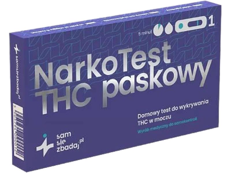 Samsiezbadaj.pl Test Narko THC Test narkotykowy marihuana z moczu, test paskowy