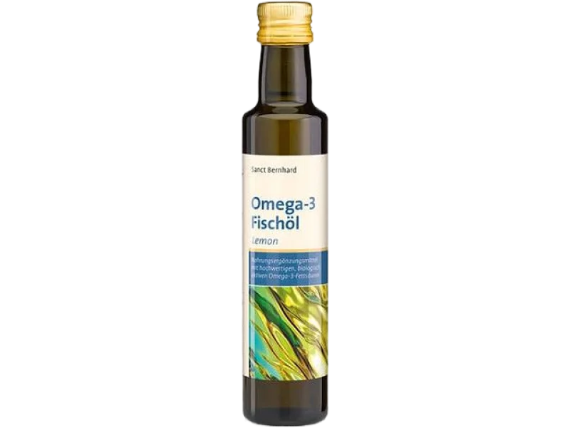 SANCT BERNHARD Omega-3 Olej rybny o smaku cytrynowym