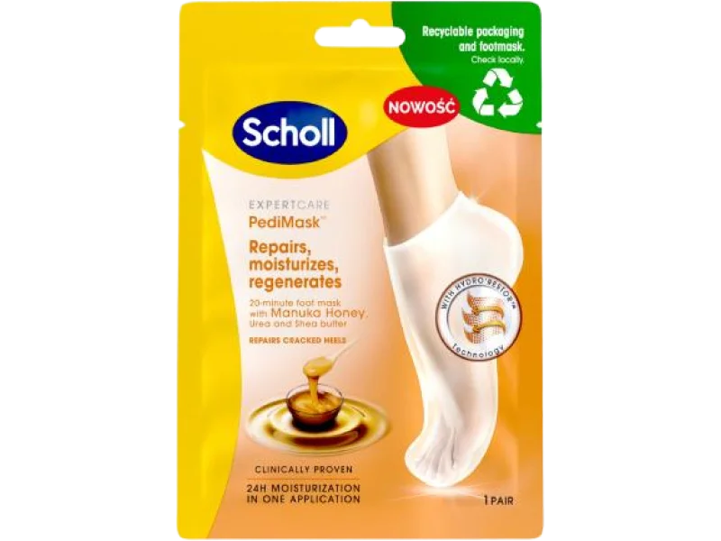 SCHOLL Expert Care PediMask Maska do stóp z miodem manuka