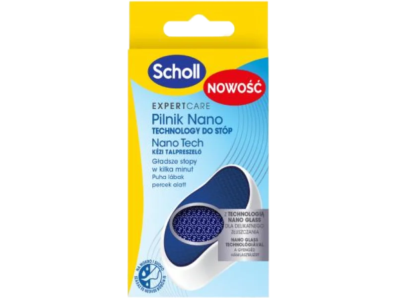 SCHOLL Pilnik Nano Glass do twardej skóry stóp, sprzęt medyczny