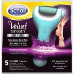 SCHOLL VELVET SMOOTH Pro Elektryczny pilnik do stóp z ładowarką, wodoodporny, sprzęt medyczny