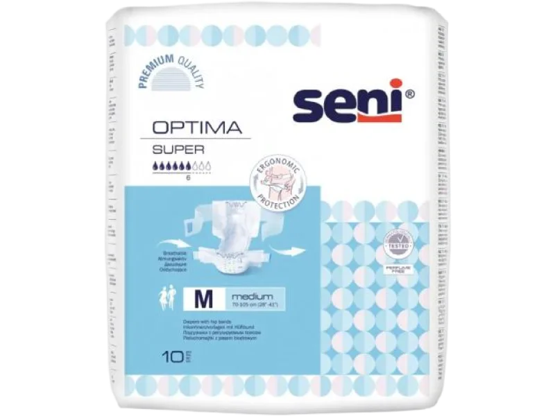 SENI OPTIMA SUPER MEDIUM Pieluchomajtki z pasem biodrowym