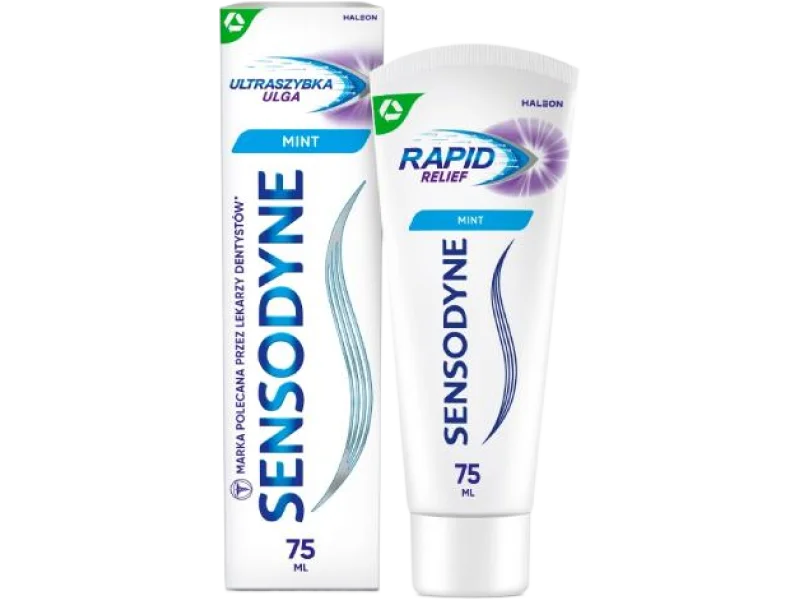SENSODYNE Ultraszybka Ulga Mint Pasta do zębów nadwrażliwych, pasta do jamy ustnej