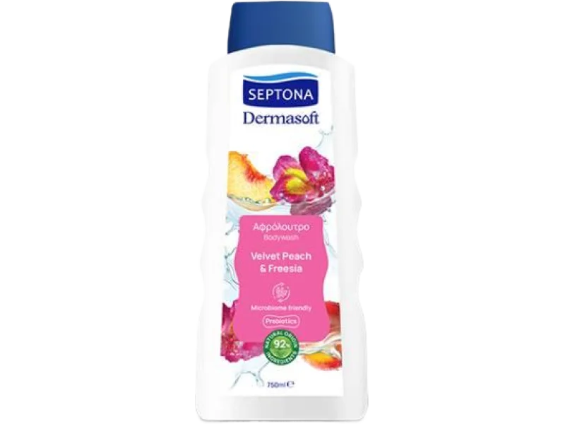 Septona Dermasoft Bodywash Velvet Peach & Freesia, żel