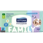 SEPTONA Dermasoft Family Nawilżane chusteczki z rumiankiem i aloesem