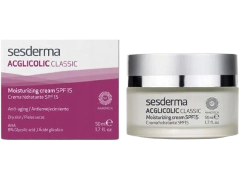 SESDERMA ACGLICOLIC Classic Moisturising Cream SPF15, krem