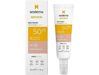 Zdjęcie produktu Sesderma Repaskin Silk Touch Color Filtr przeciwsłoneczny do twarzy wyrównujący kolor skóry SPF 50, krem