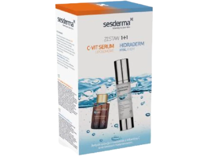 SESDERMA Zestaw C-Vit Serum liposomowe + Hidraderm Hyal krem