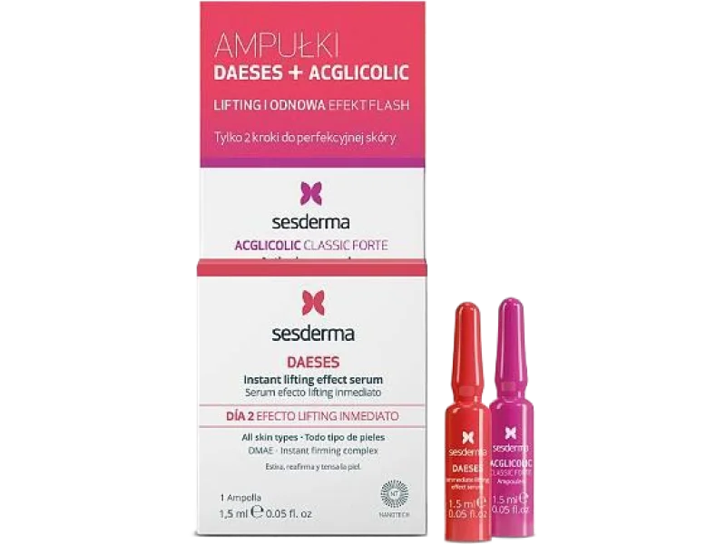 Sesderma Zestaw Daeses + Acglicolic Ampułki